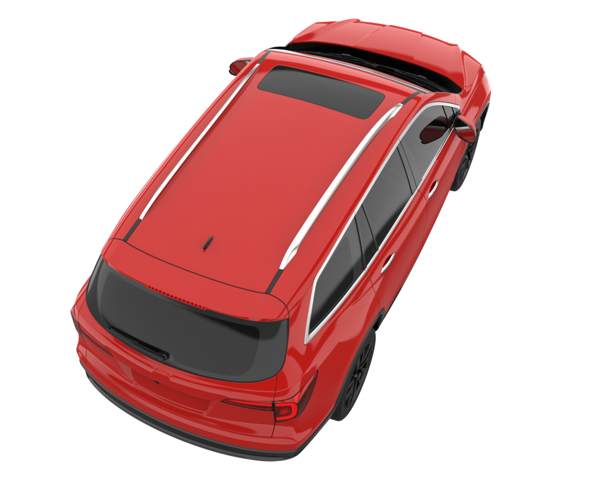 Realistic SUV isolated on transparent background. 3d rendering - illustration png