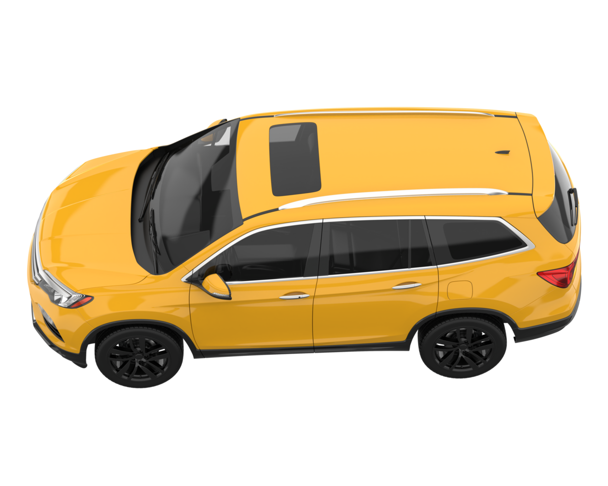 Realistic SUV isolated on transparent background. 3d rendering - illustration png
