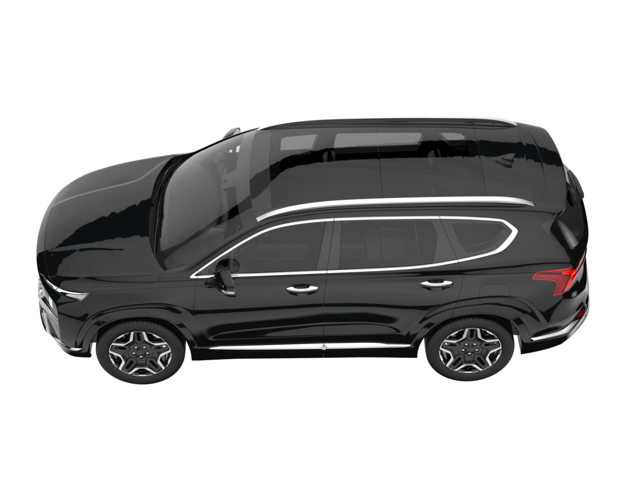 Realistic SUV isolated on transparent background. 3d rendering - illustration png