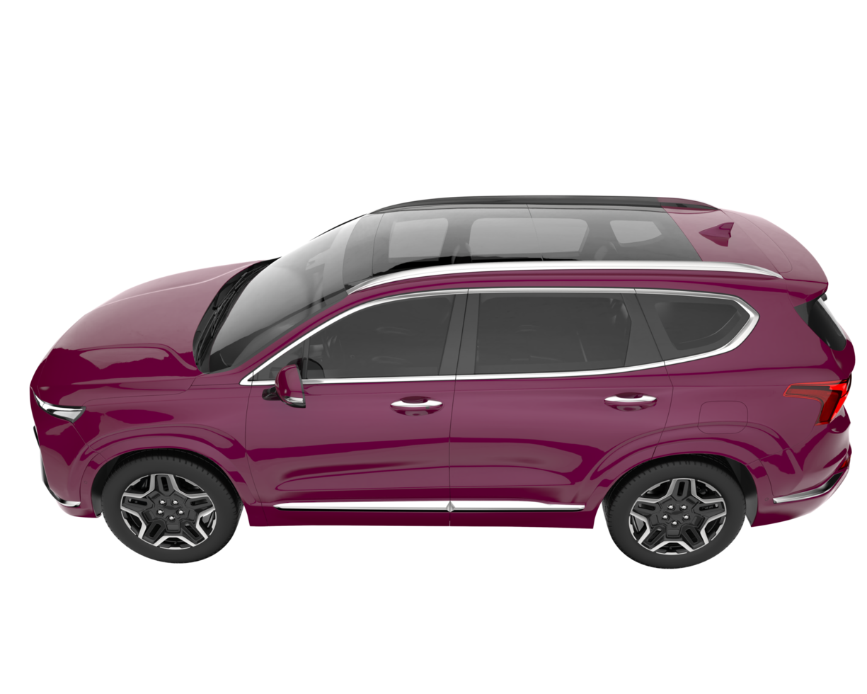 Realistic SUV isolated on transparent background. 3d rendering - illustration png