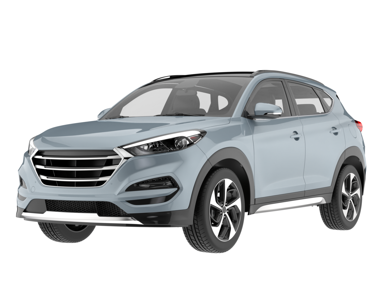 Realistic SUV isolated on transparent background. 3d rendering - illustration png