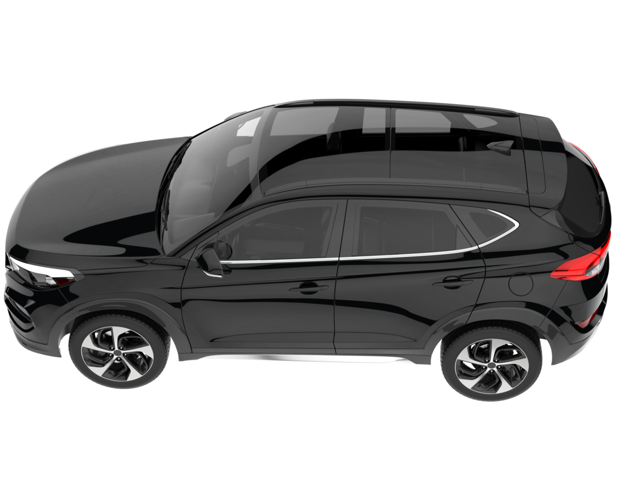 Realistic SUV isolated on transparent background. 3d rendering - illustration png