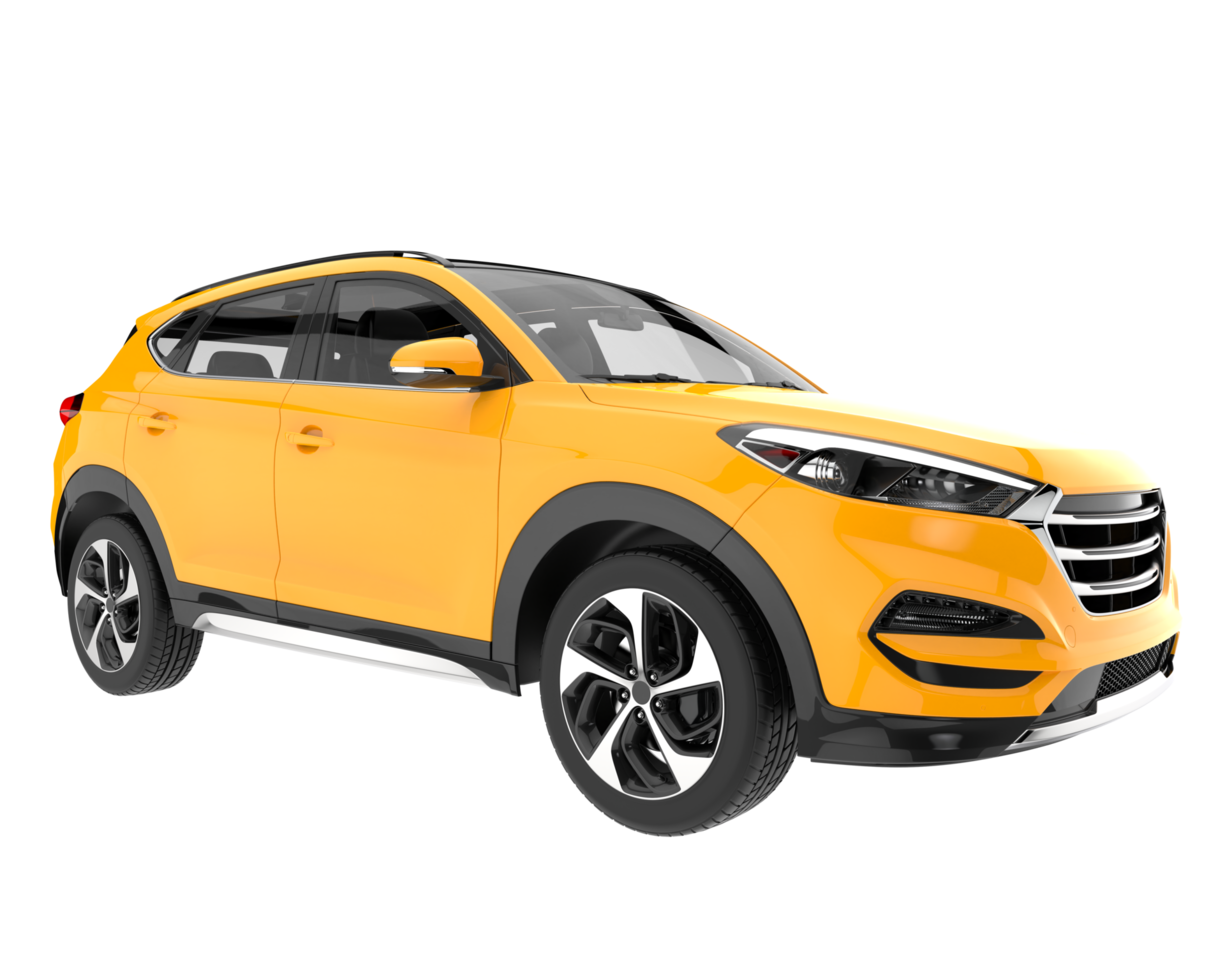Realistic SUV isolated on transparent background. 3d rendering - illustration png