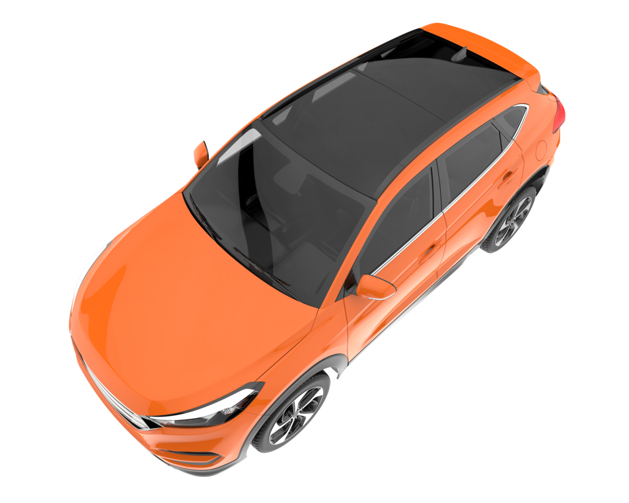 Realistic SUV isolated on transparent background. 3d rendering - illustration png