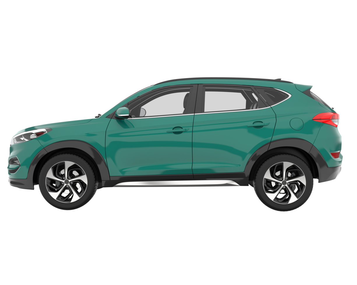 Realistic SUV isolated on transparent background. 3d rendering - illustration png