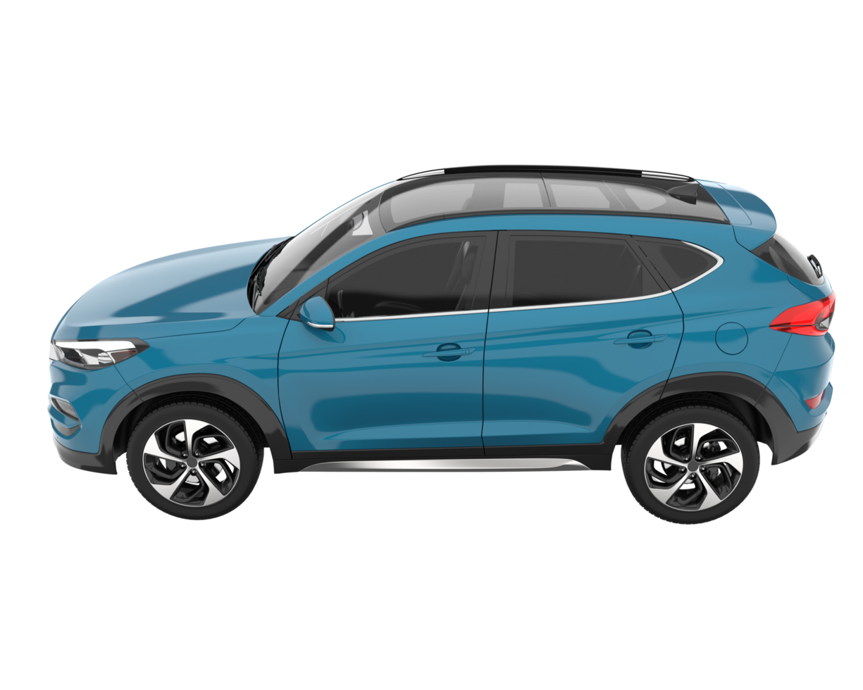 Realistic SUV isolated on transparent background. 3d rendering - illustration png