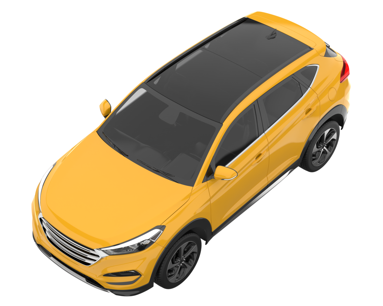 Realistic SUV isolated on transparent background. 3d rendering - illustration png