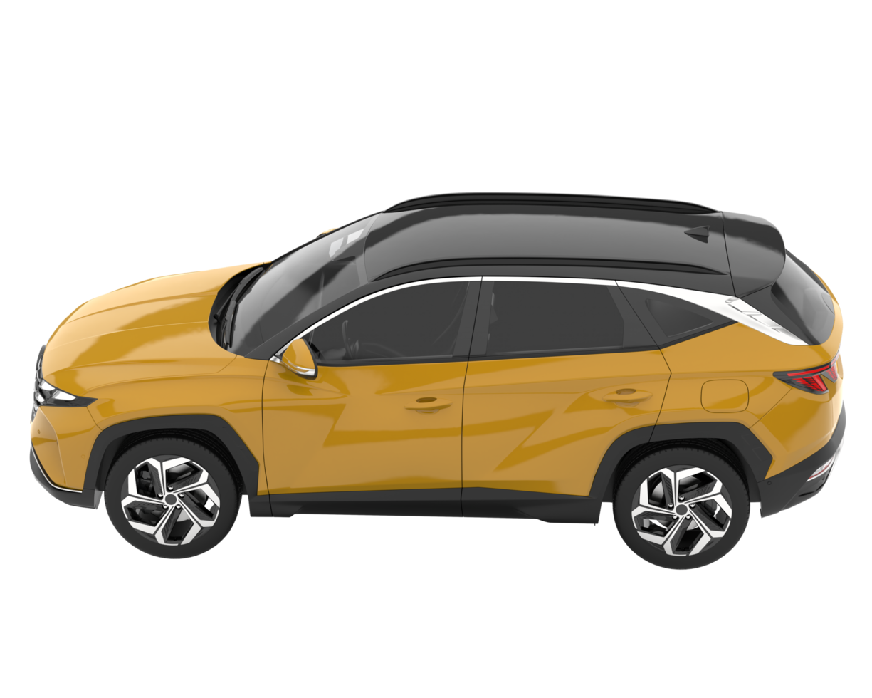 Realistic SUV isolated on transparent background. 3d rendering - illustration png