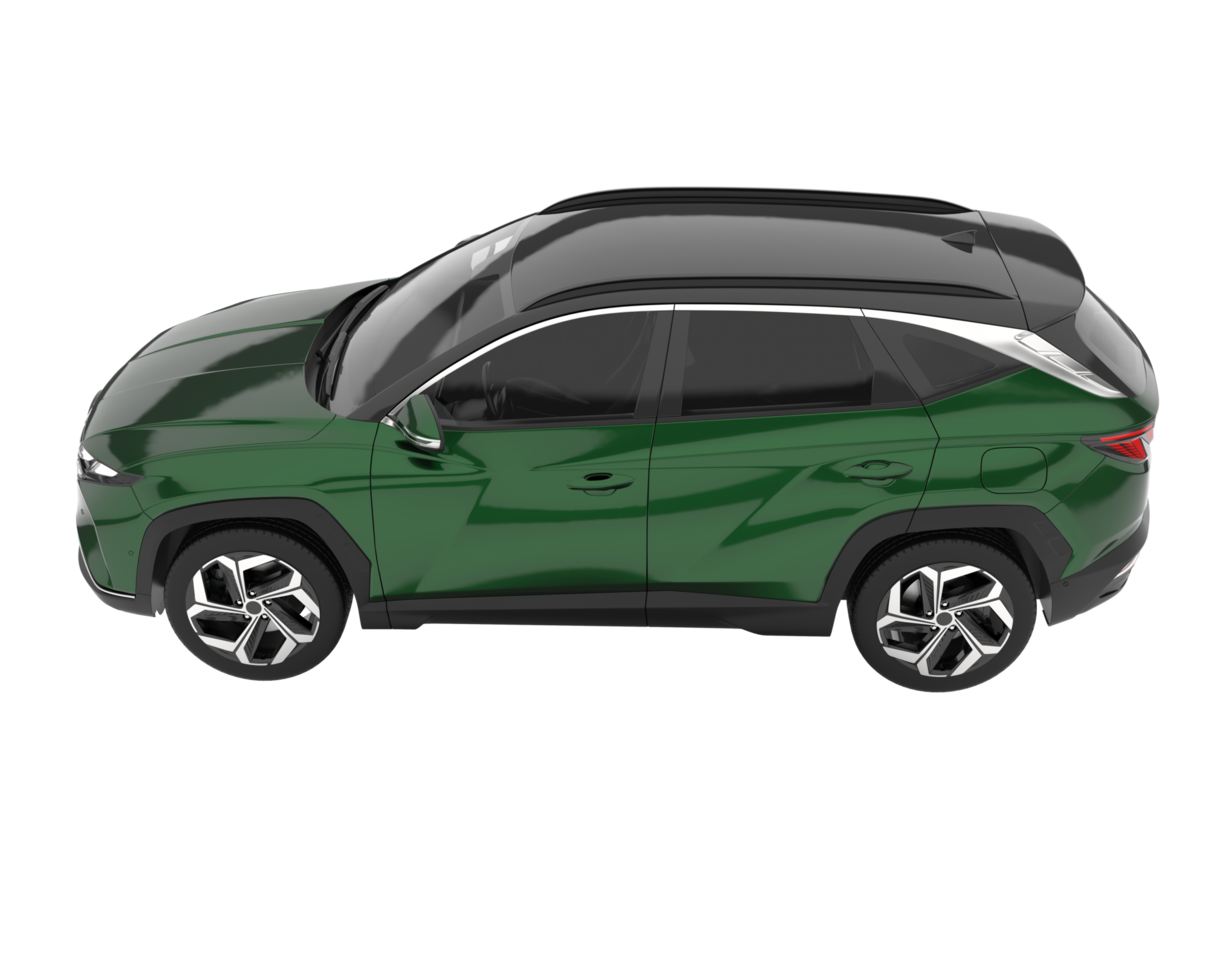 Realistic SUV isolated on transparent background. 3d rendering - illustration png