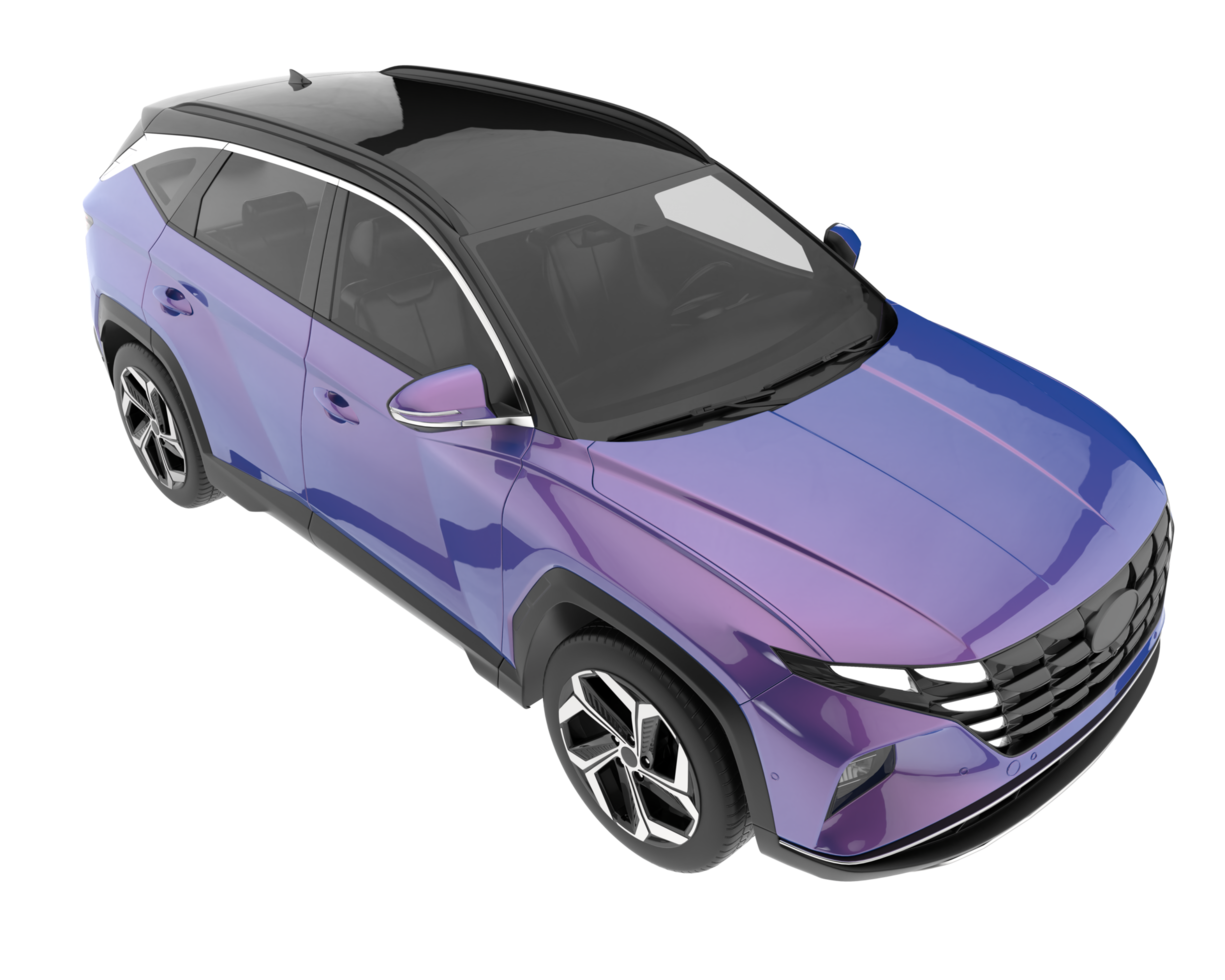 Realistic SUV isolated on transparent background. 3d rendering - illustration png