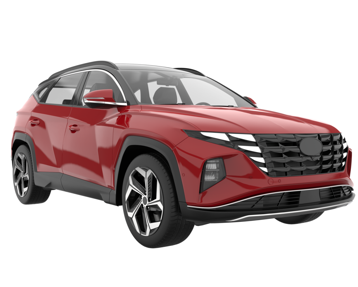 Realistic SUV isolated on transparent background. 3d rendering - illustration png