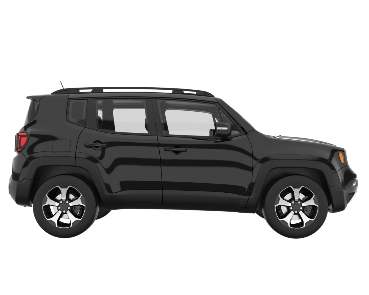 Realistic SUV isolated on transparent background. 3d rendering - illustration png