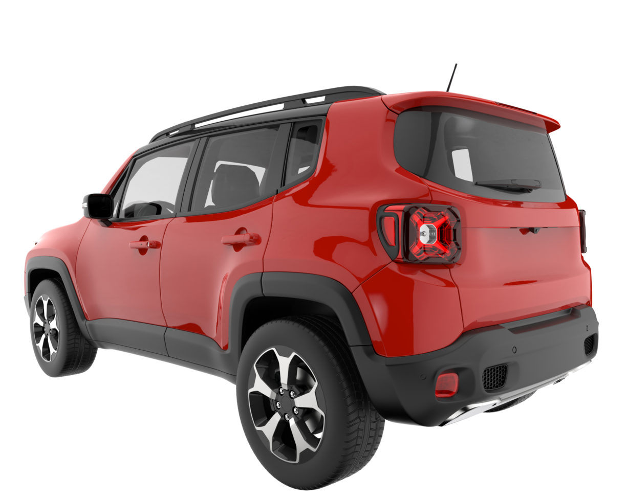 Realistic SUV isolated on transparent background. 3d rendering - illustration png