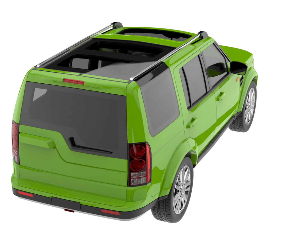 Realistic SUV isolated on transparent background. 3d rendering - illustration png