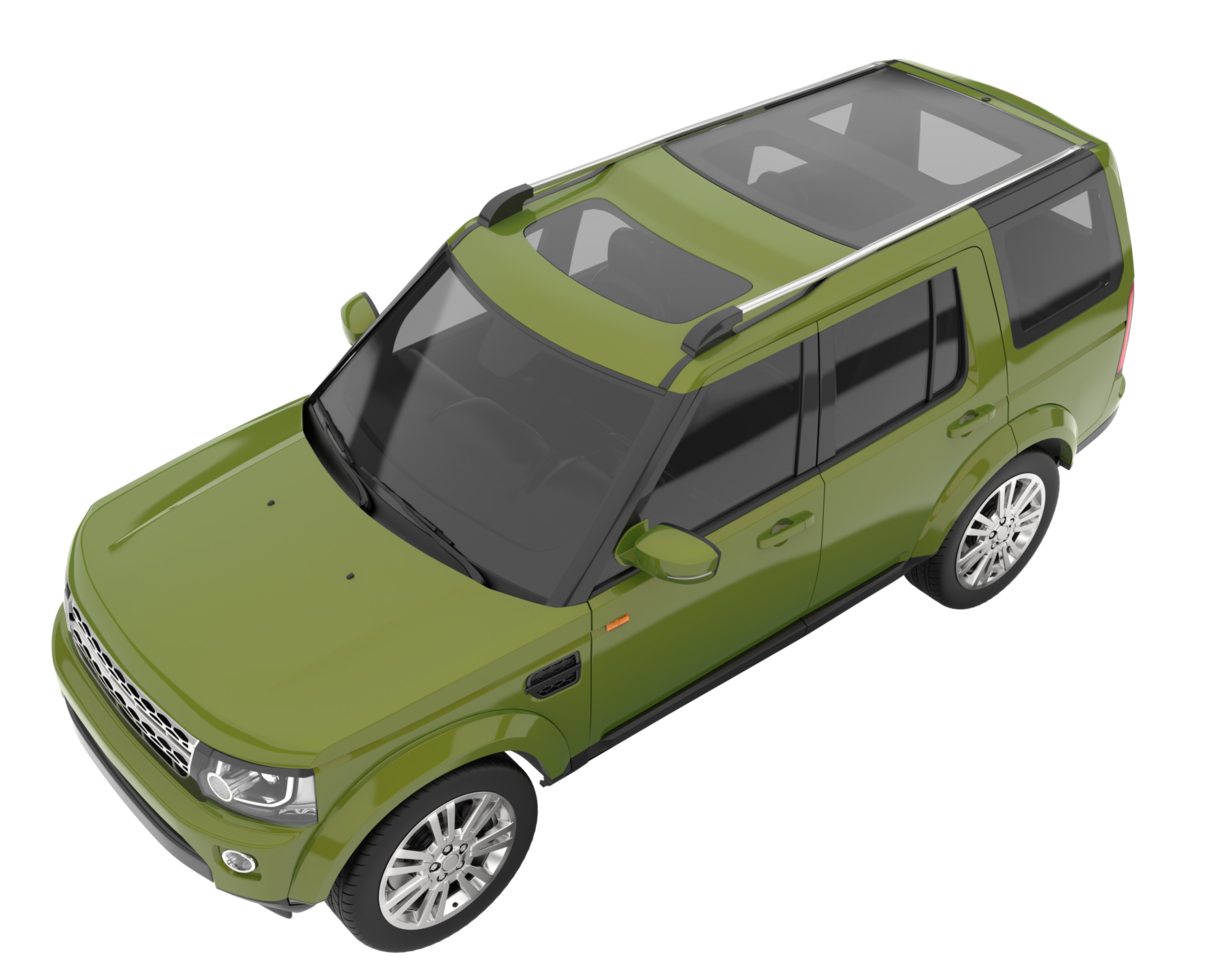 Realistic SUV isolated on transparent background. 3d rendering - illustration png