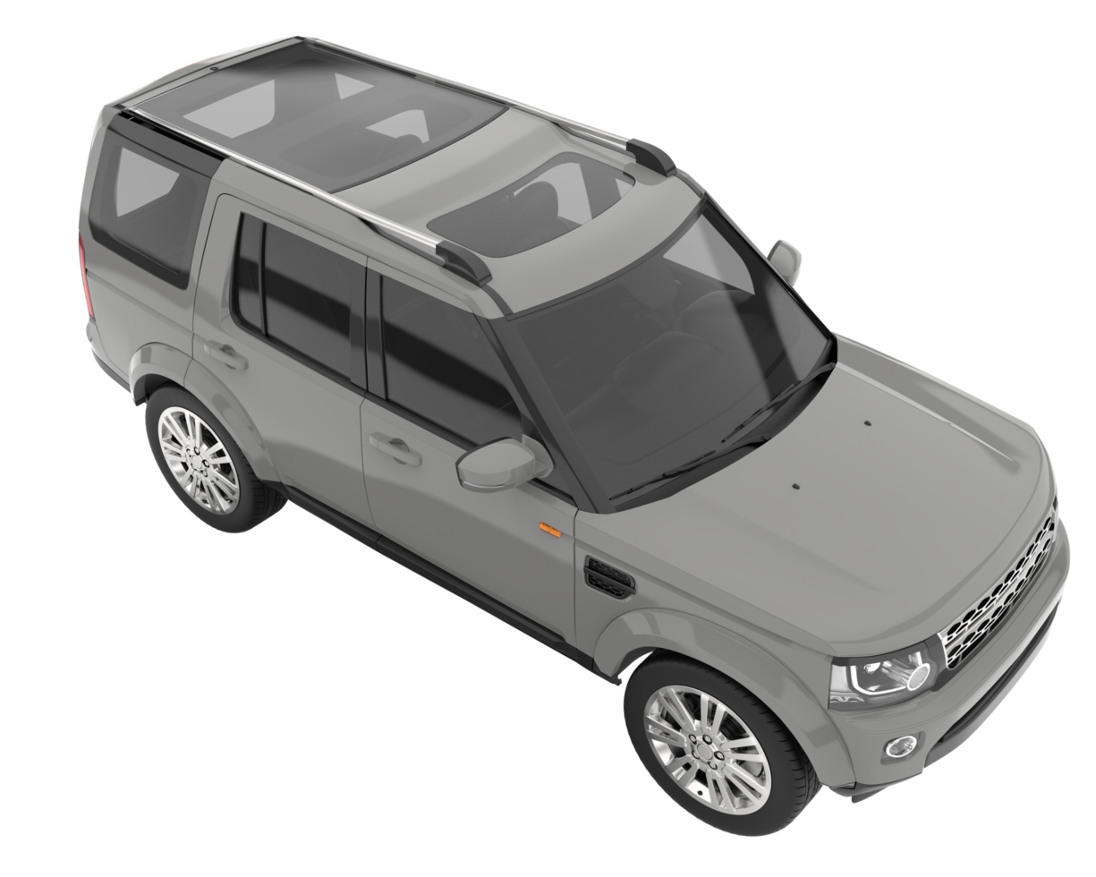 Realistic SUV isolated on transparent background. 3d rendering - illustration png