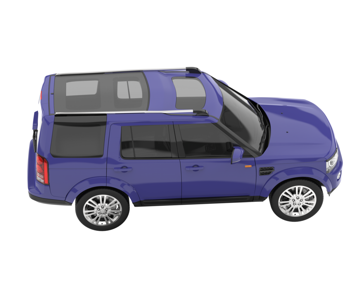 Realistic SUV isolated on transparent background. 3d rendering - illustration png