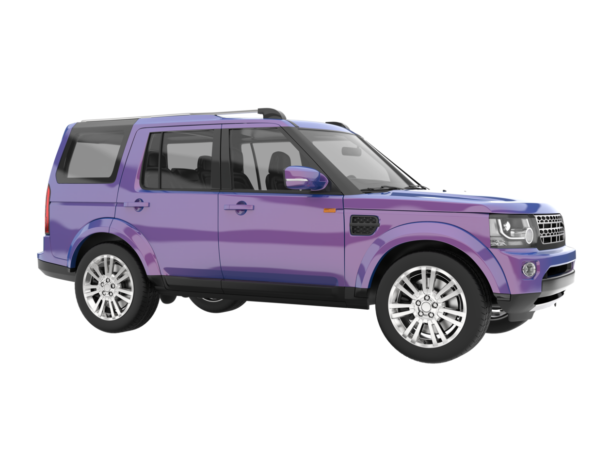 Realistic SUV isolated on transparent background. 3d rendering - illustration png