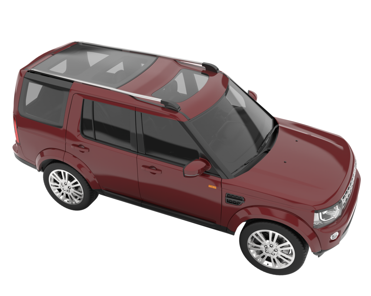 Realistic SUV isolated on transparent background. 3d rendering - illustration png