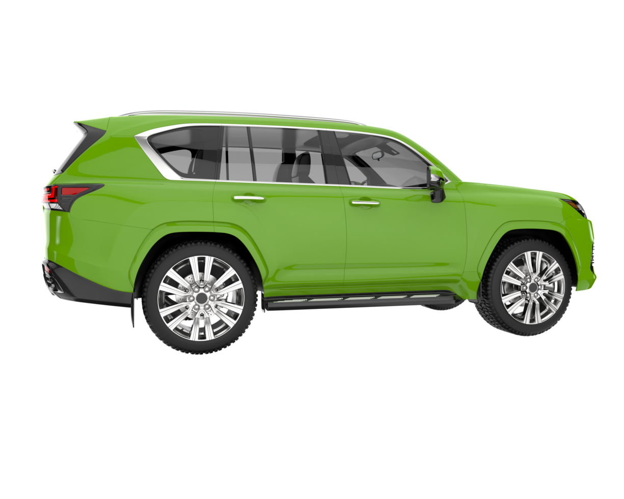 Realistic SUV isolated on transparent background. 3d rendering - illustration png