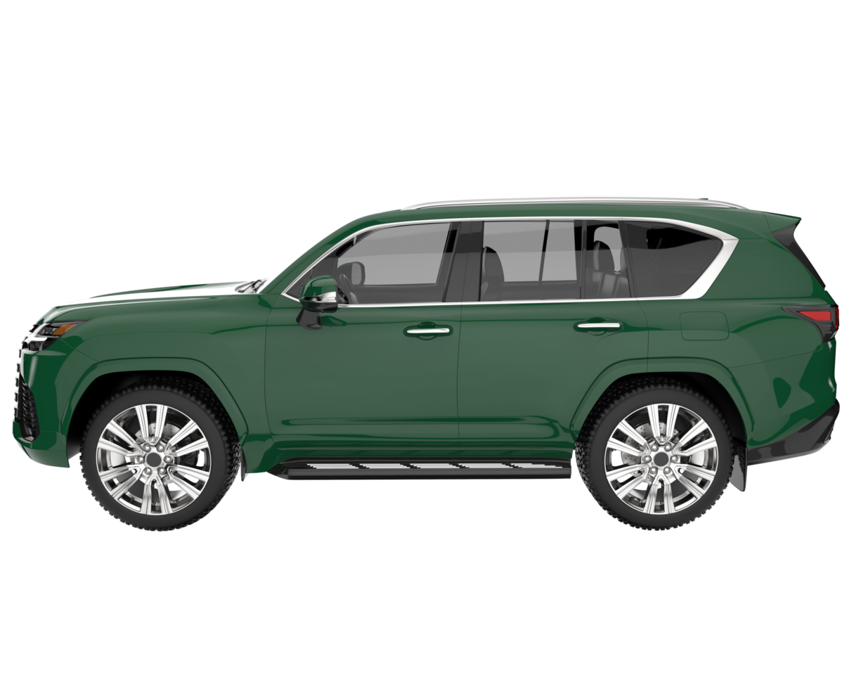 Realistic SUV isolated on transparent background. 3d rendering - illustration png