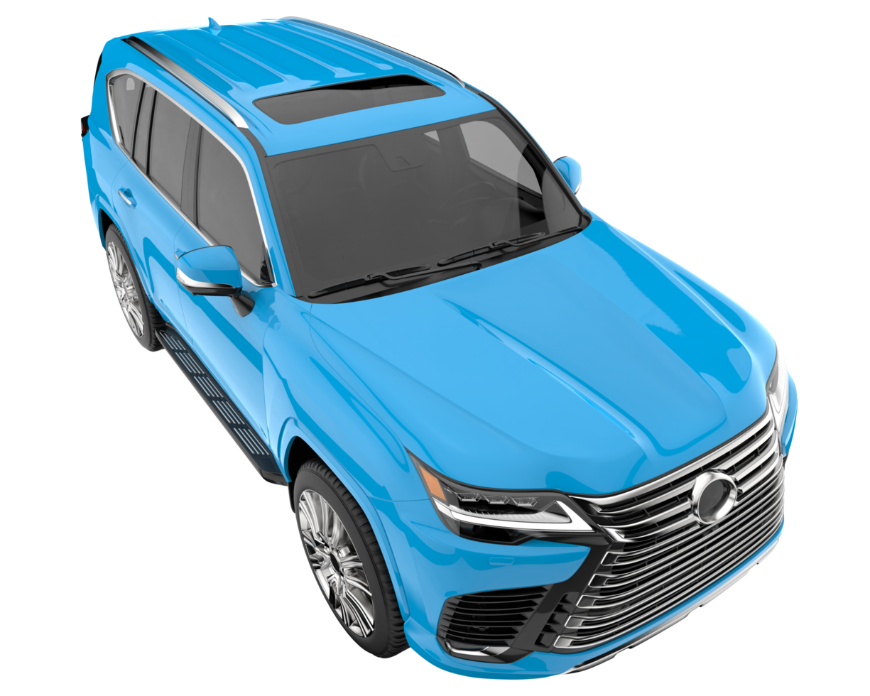 Realistic SUV isolated on transparent background. 3d rendering - illustration png
