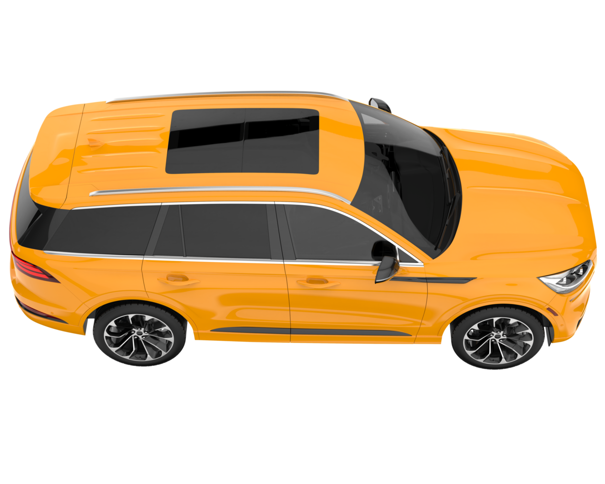 Realistic SUV isolated on transparent background. 3d rendering - illustration png
