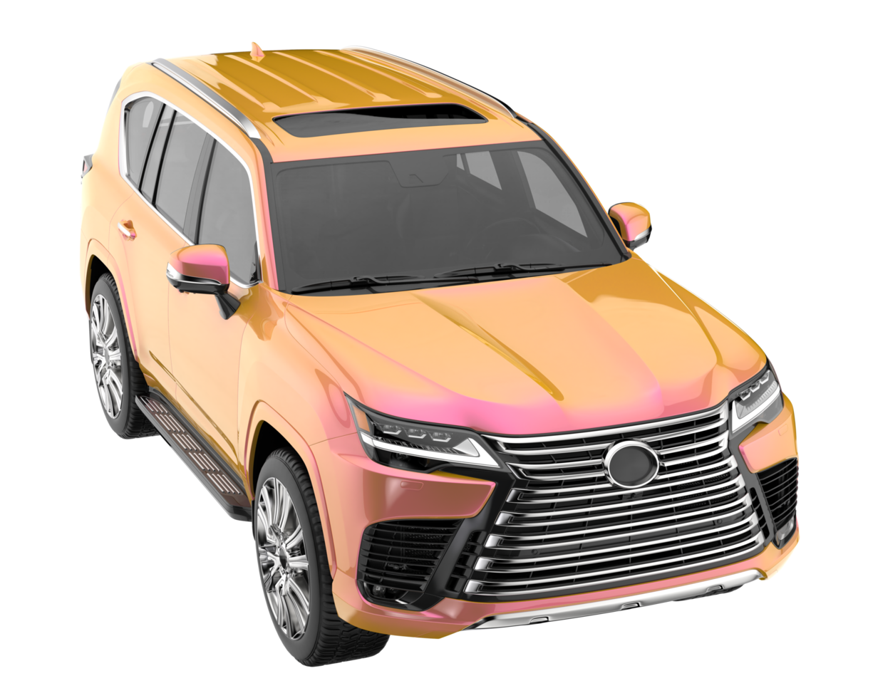 Realistic SUV isolated on transparent background. 3d rendering - illustration png