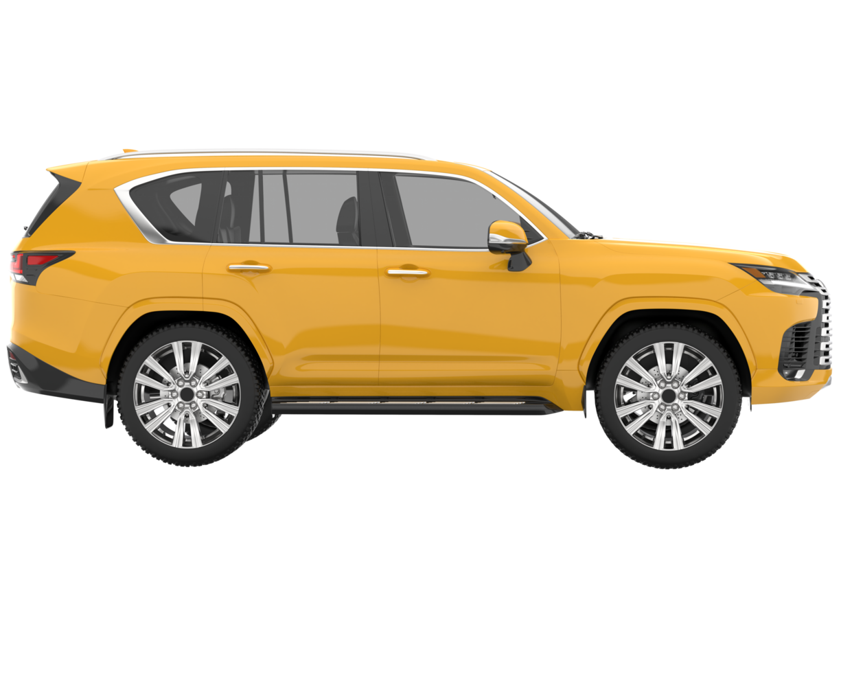 Realistic SUV isolated on transparent background. 3d rendering - illustration png