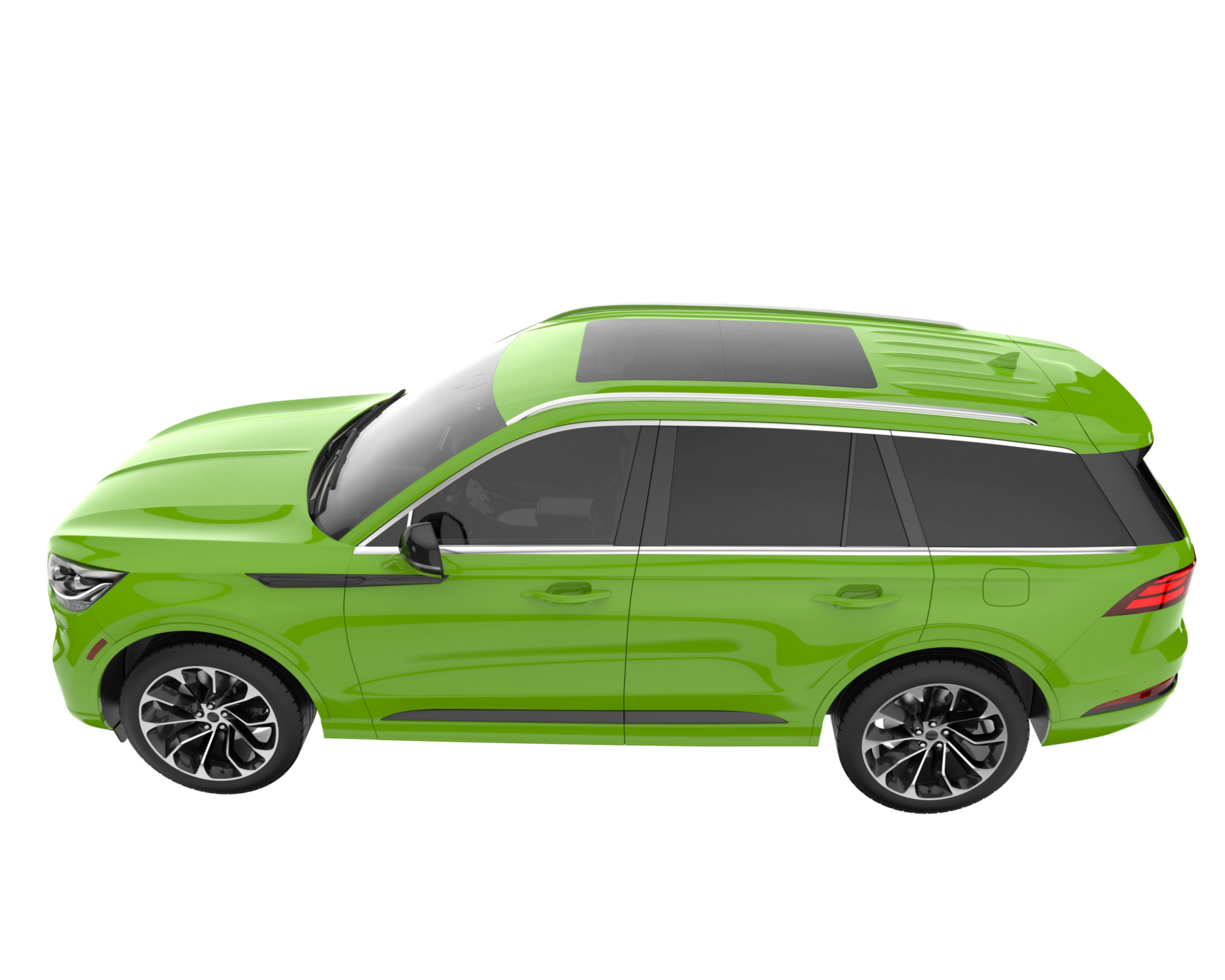 Realistic SUV isolated on transparent background. 3d rendering - illustration png