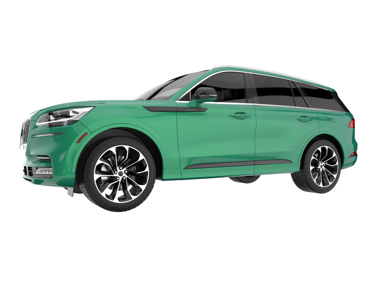 Realistic SUV isolated on transparent background. 3d rendering - illustration png
