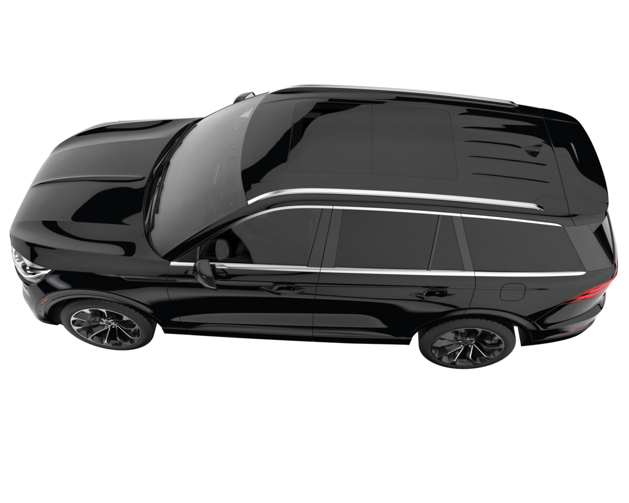 Realistic SUV isolated on transparent background. 3d rendering - illustration png