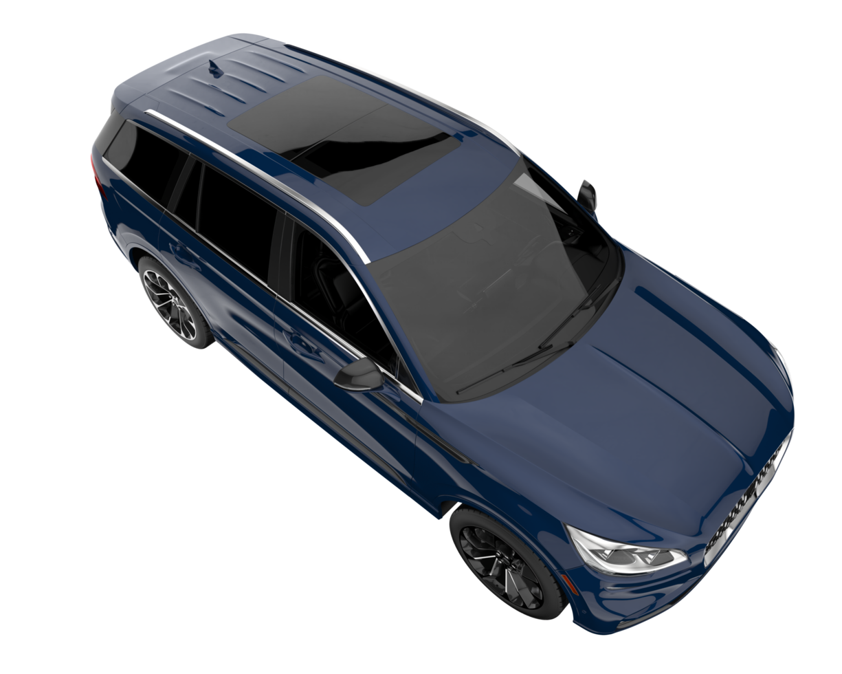 Realistic SUV isolated on transparent background. 3d rendering - illustration png