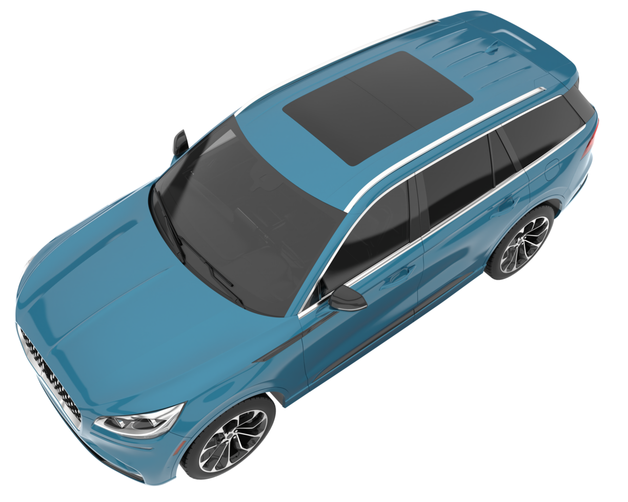 Realistic SUV isolated on transparent background. 3d rendering - illustration png