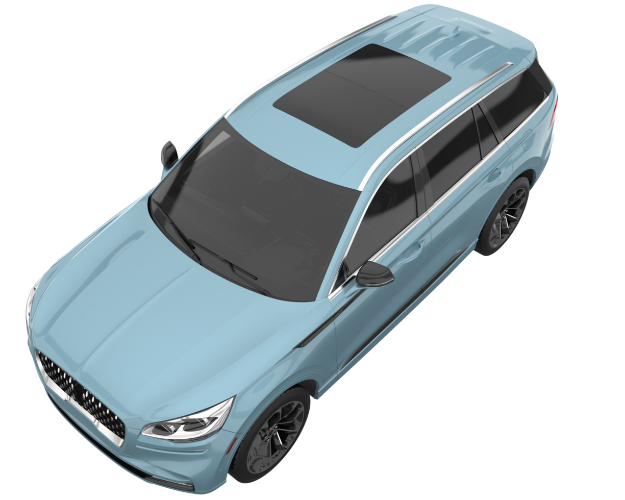 Realistic SUV isolated on transparent background. 3d rendering - illustration png