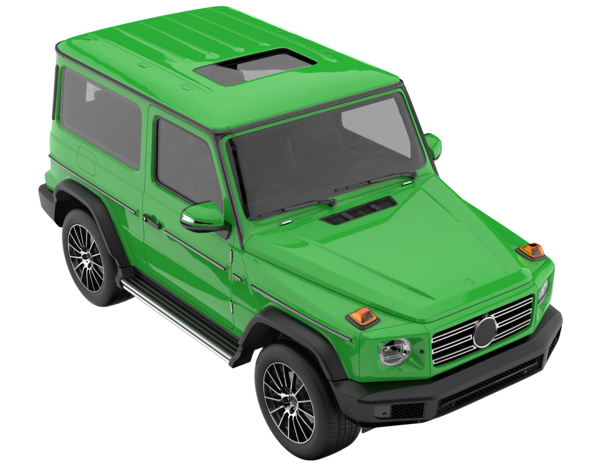 Realistic SUV isolated on transparent background. 3d rendering - illustration png