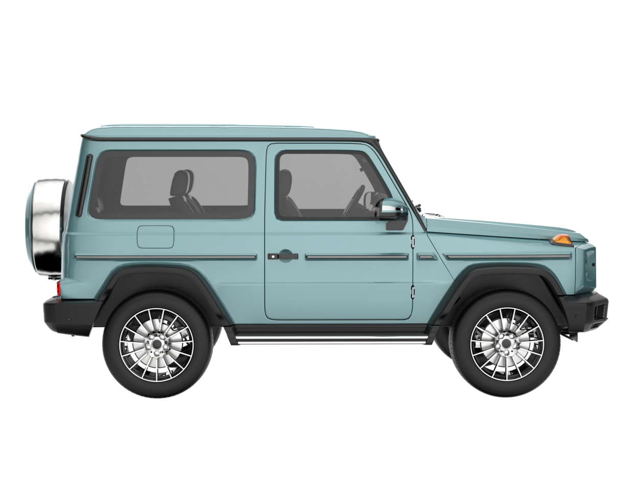 Realistic SUV isolated on transparent background. 3d rendering - illustration png