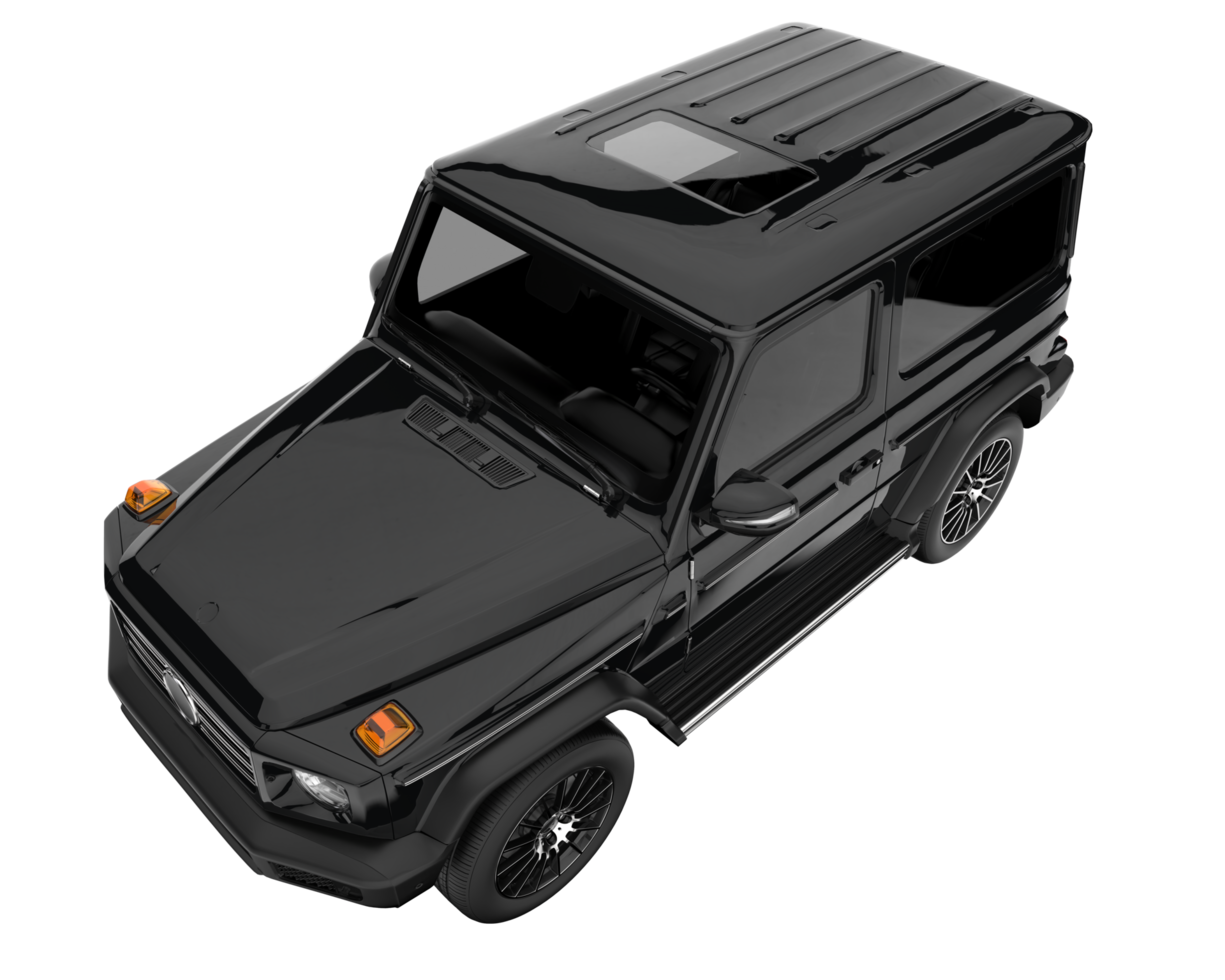 Realistic SUV isolated on transparent background. 3d rendering - illustration png