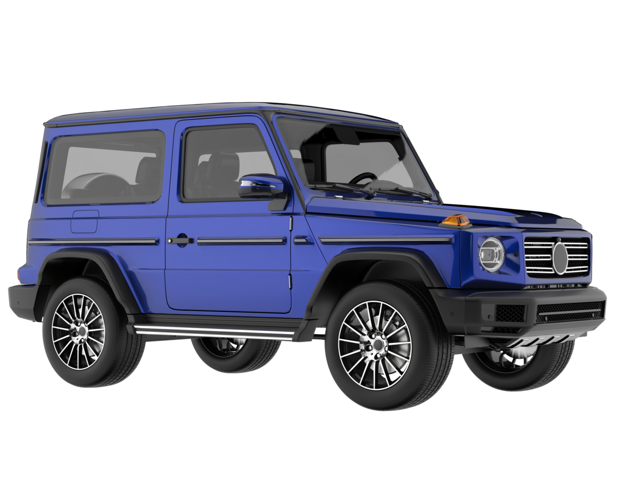Realistic SUV isolated on transparent background. 3d rendering - illustration png