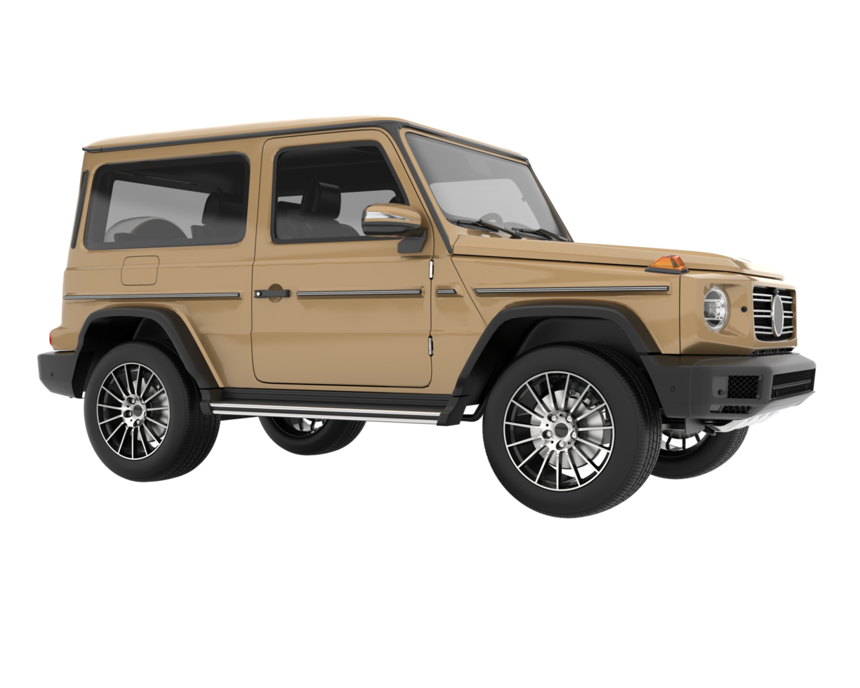 Realistic SUV isolated on transparent background. 3d rendering - illustration png