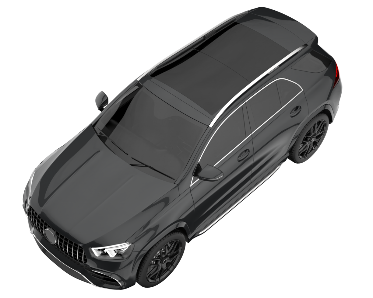 Realistic SUV isolated on transparent background. 3d rendering - illustration png