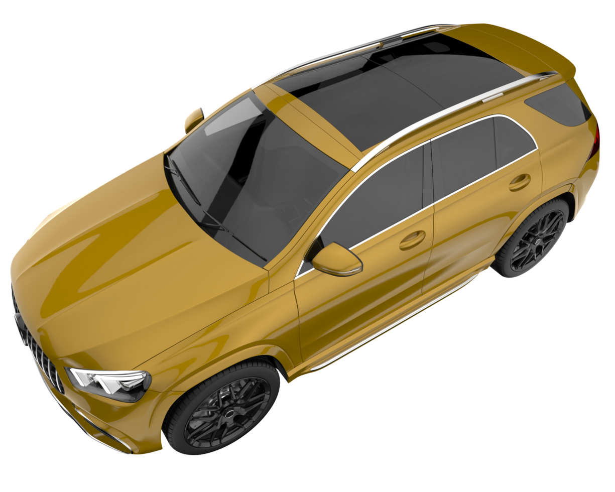 Realistic SUV isolated on transparent background. 3d rendering - illustration png
