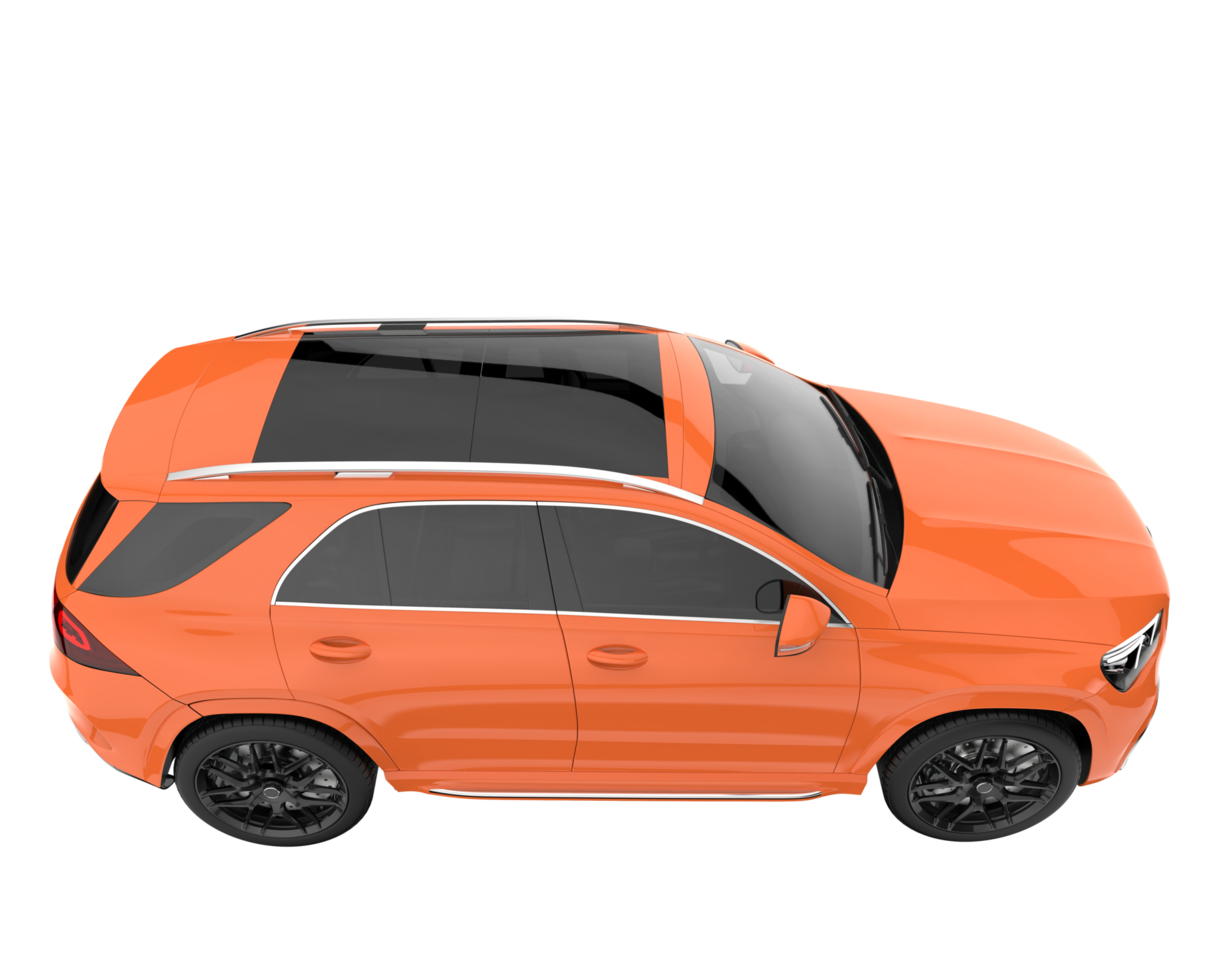 Realistic SUV isolated on transparent background. 3d rendering - illustration png