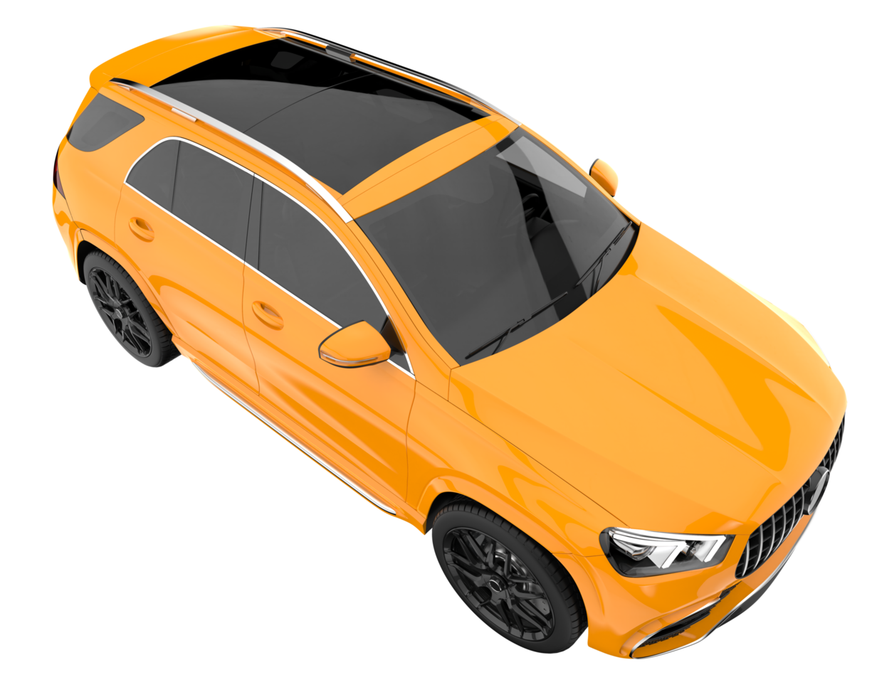 Realistic SUV isolated on transparent background. 3d rendering - illustration png