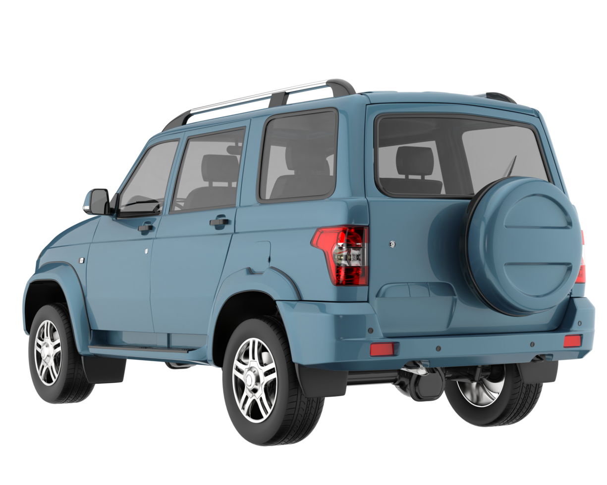 Realistic SUV isolated on transparent background. 3d rendering - illustration png
