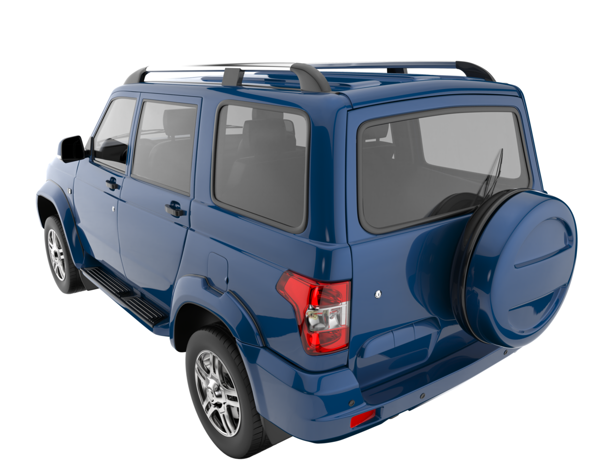 Realistic SUV isolated on transparent background. 3d rendering - illustration png