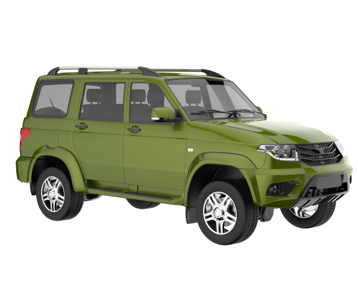 Realistic SUV isolated on transparent background. 3d rendering - illustration png