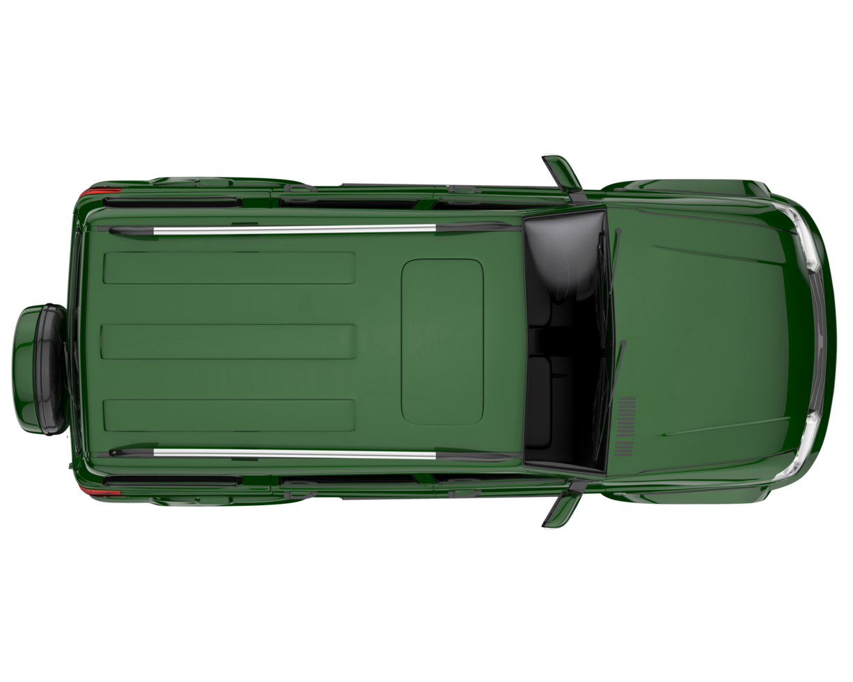Realistic SUV isolated on transparent background. 3d rendering - illustration png