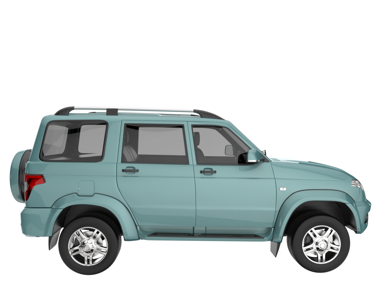 Realistic SUV isolated on transparent background. 3d rendering - illustration png