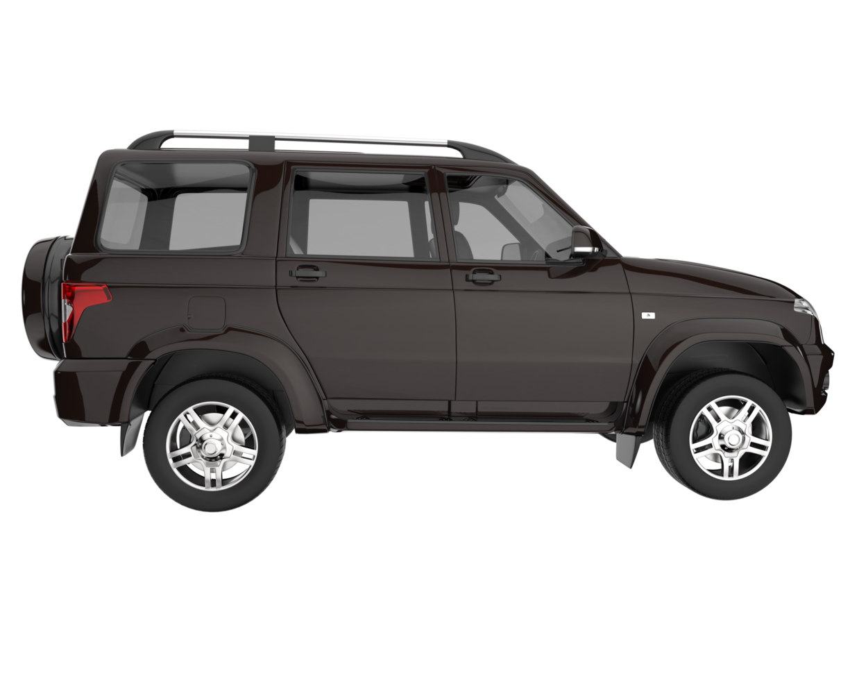 Realistic SUV isolated on transparent background. 3d rendering - illustration png